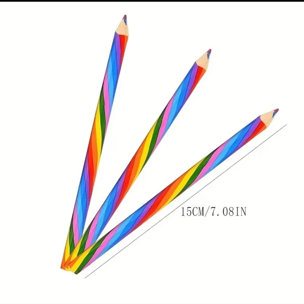 🍄Rainbow Colors Writing Pencils